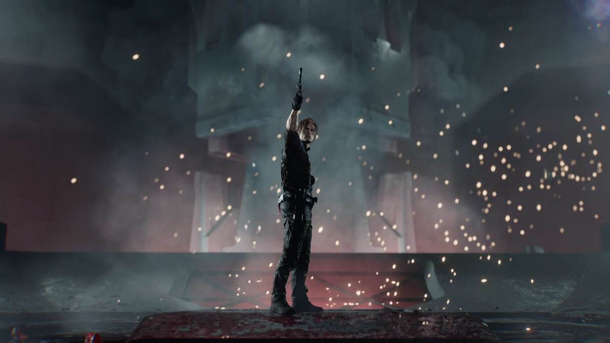 Leon Requiem Shot Pose Resident Evil Requiem