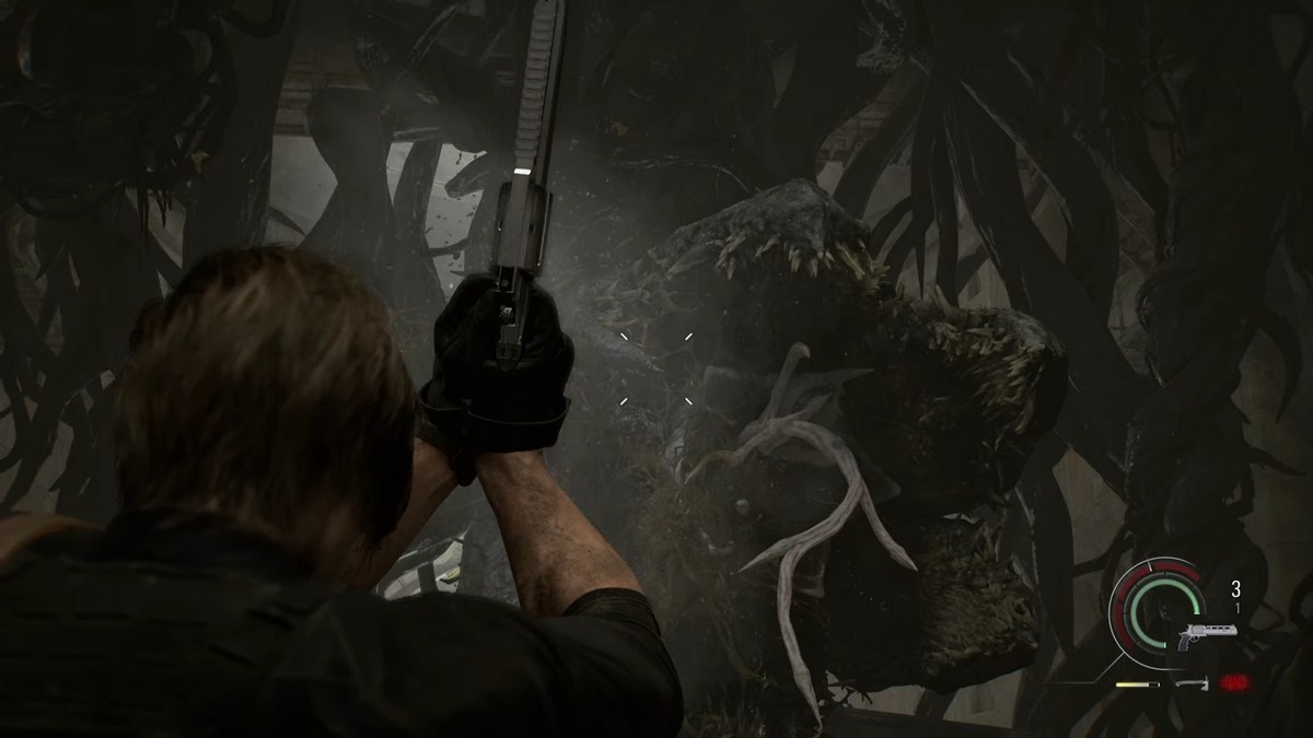 Requiem Shot on Giant Plant Resident Evil Requiem