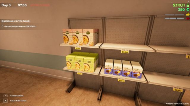 Stocked shelves in Roadside Research.