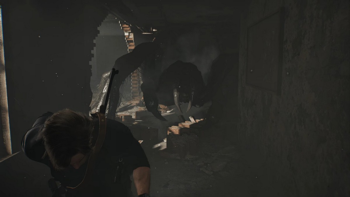 Spider Breaks Through Wall Resident Evil Requiem