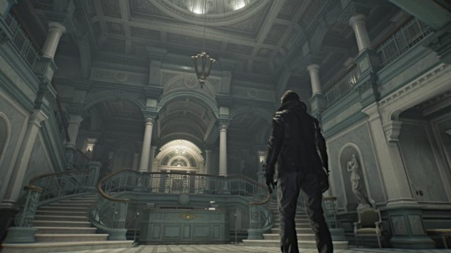 Leon in the Care Center in Resident Evil Requiem
