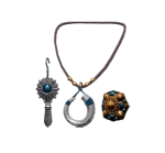 Blue Scout Earring, Ring, Necklace