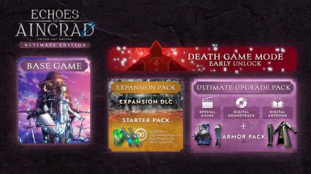 Contents of the Echoes of Aincrad Ultimate Edition