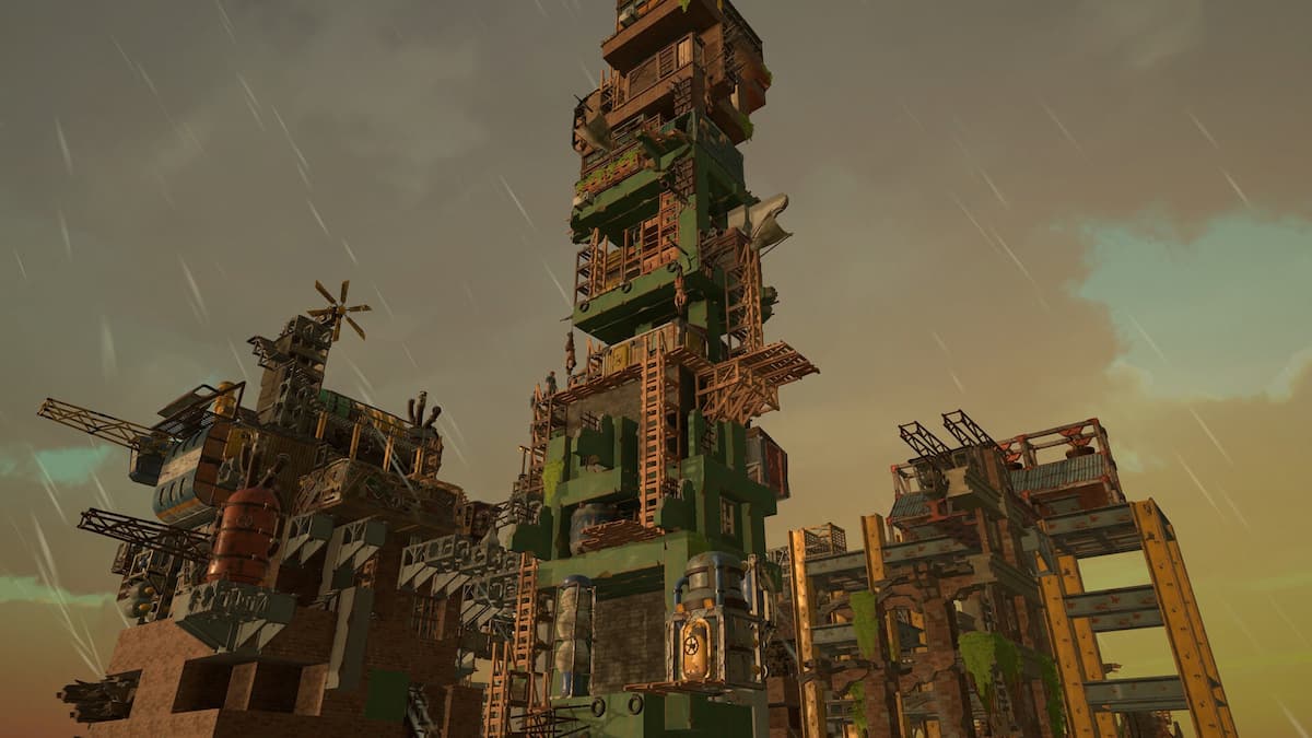 All Will Fall screenshot showcasing a developed settlement