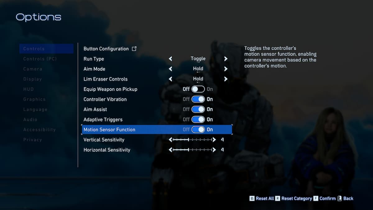 Controller Options in Pragmata PC