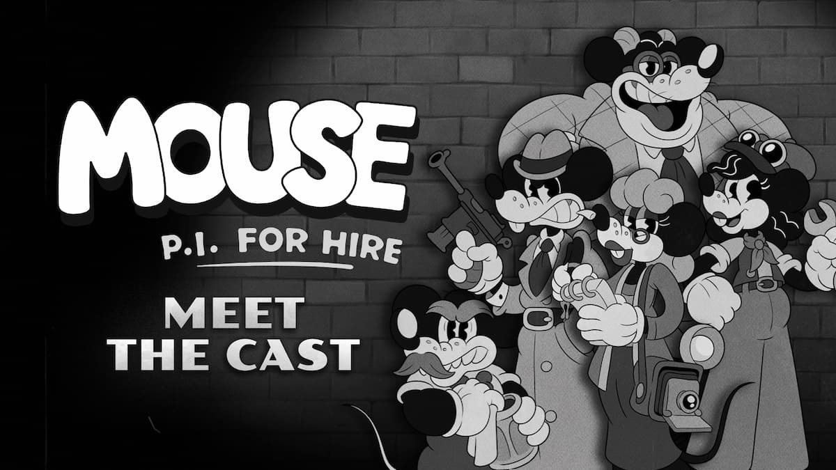 MOUSE P.I. For Hire - Meet the Cast Promotional Shot from Fumi Games
