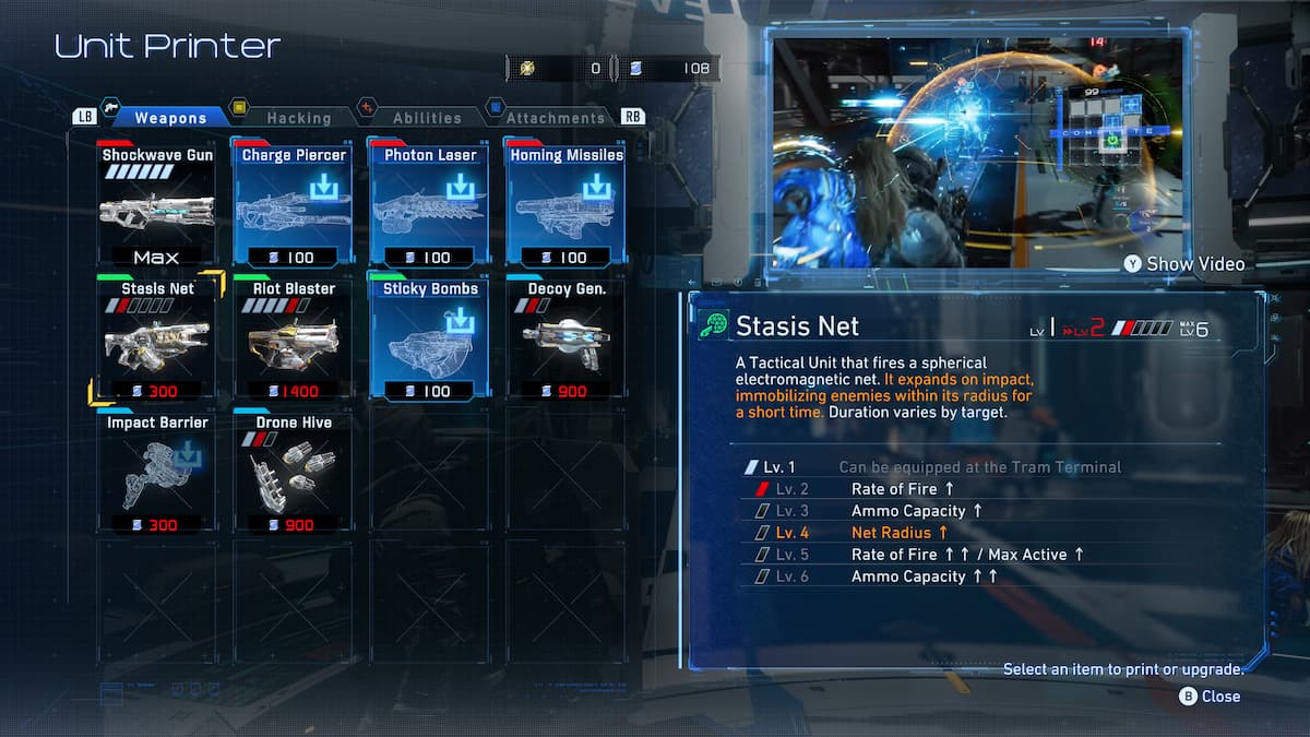 Stasis Net Upgrade Unlocked