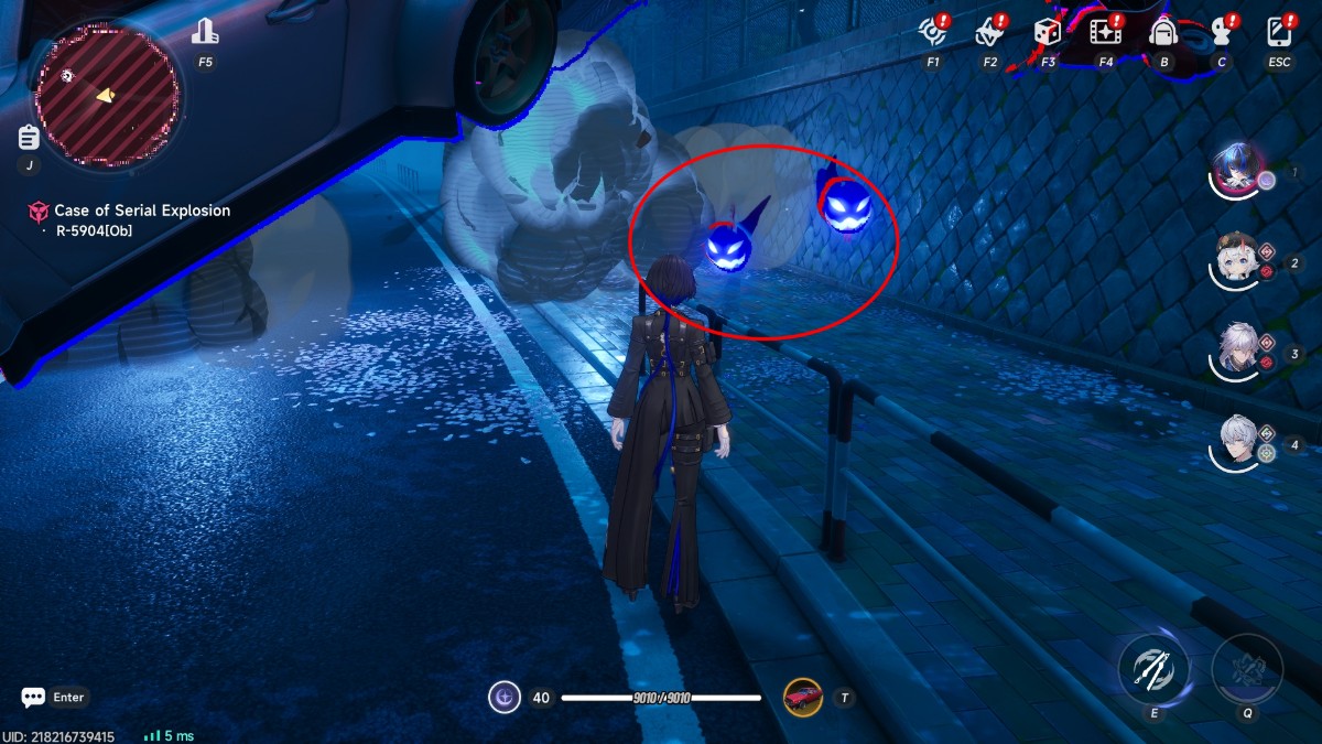 First Anomaly Spotted Spacetime Projector NTE