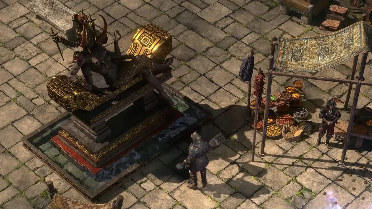Red Queen’s Font Hideout Decoration in Path of Exile 2