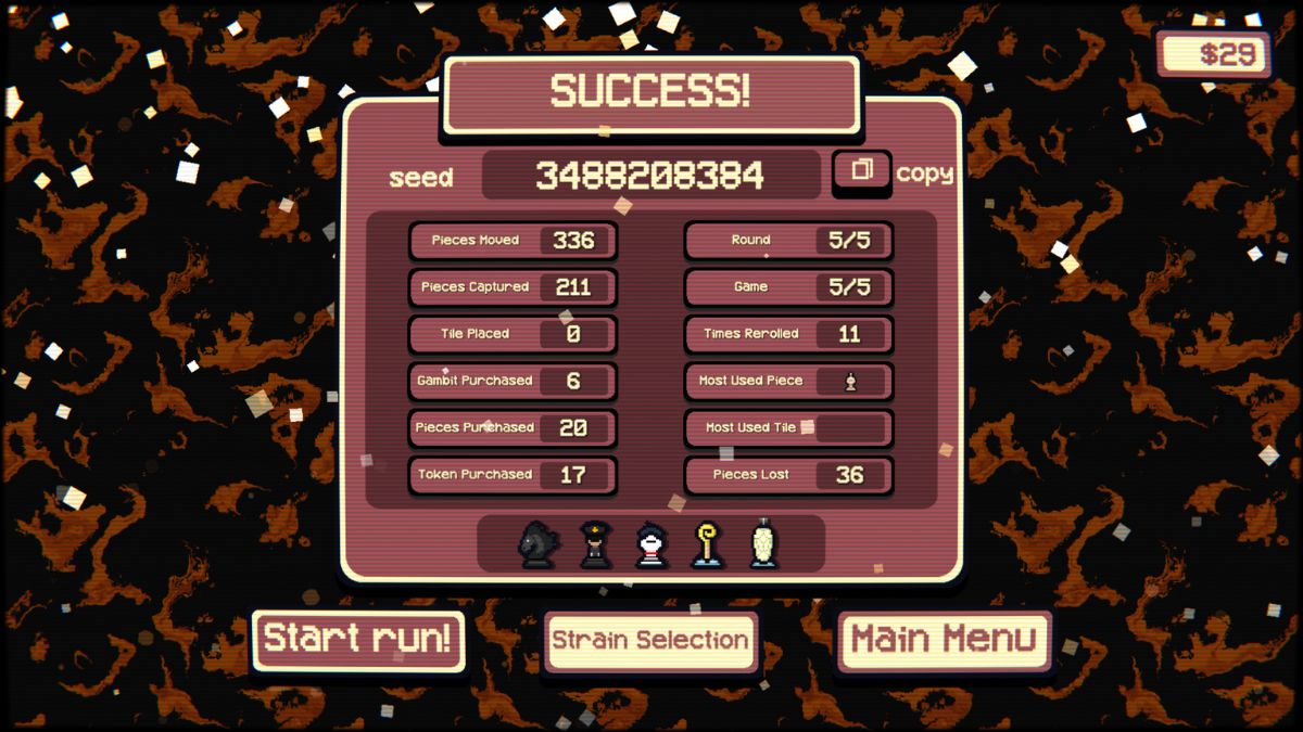 La schermata di vittoria di Gambonanza.