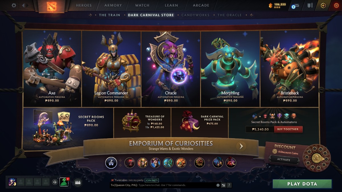 Dark Carnival Store Dota 2