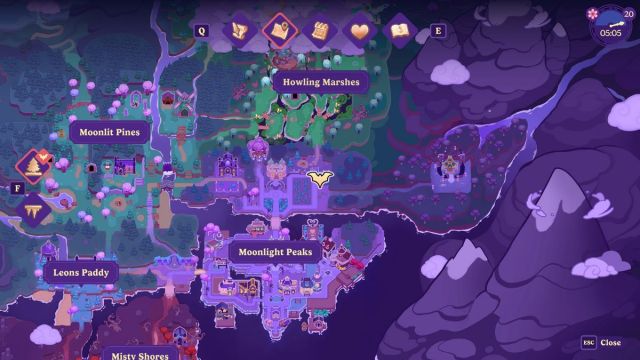 Elvira's Little Book Map Location Moonlight Peaks