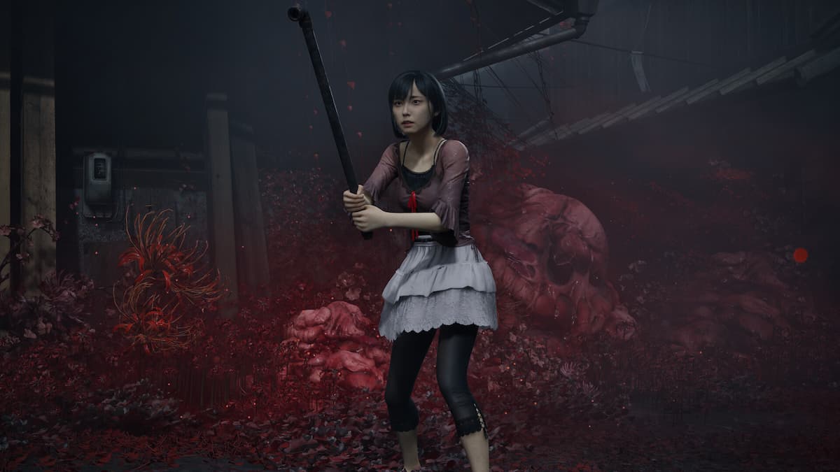 Hinako Wearing the Crimson Butterfly Outift Silent Hill f