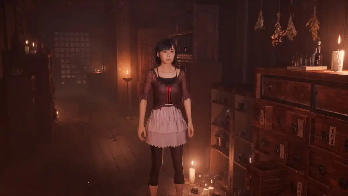 Hinako wearing Mio's Outfit in Silent Hill f