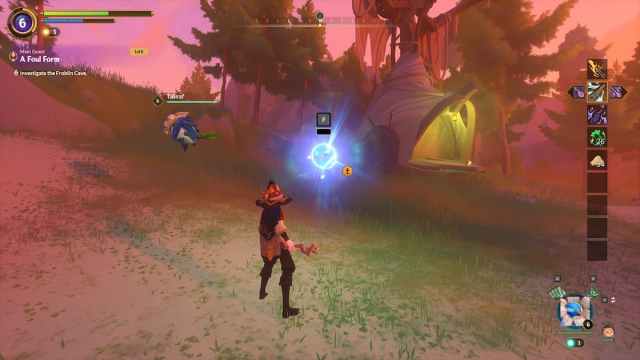 Interact with Spirit Ball in Witchspire to Collect It