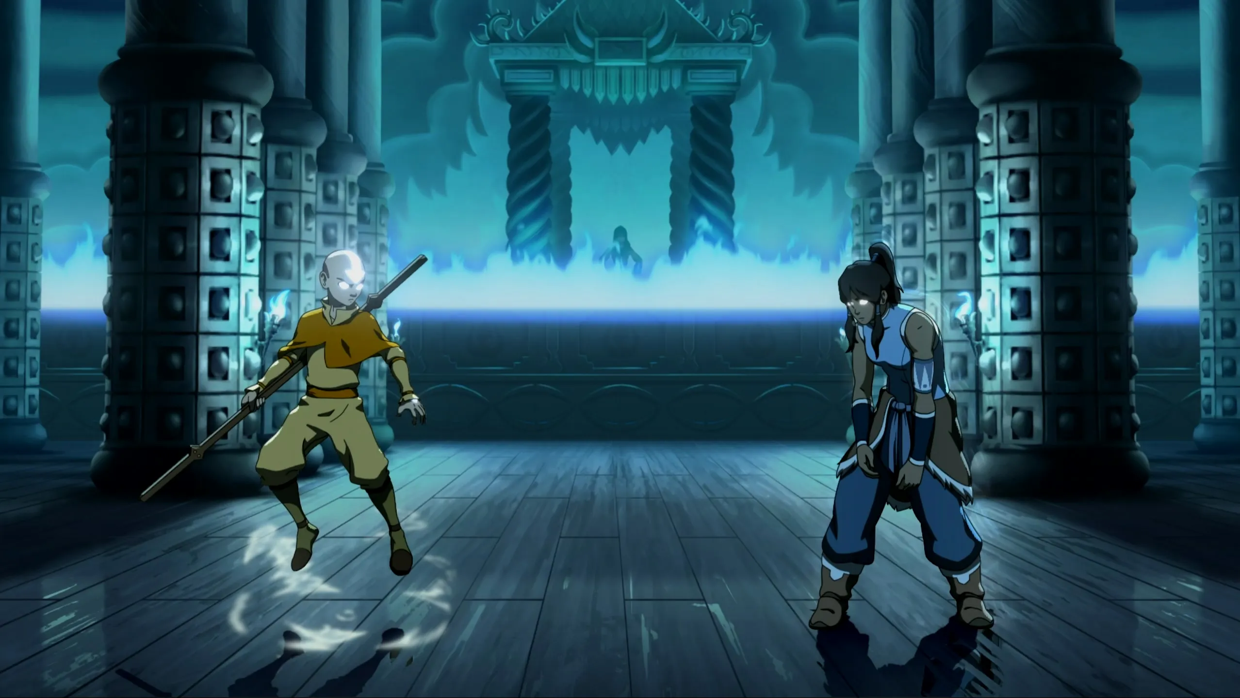 Avatar Aang vs Nightmare Korra