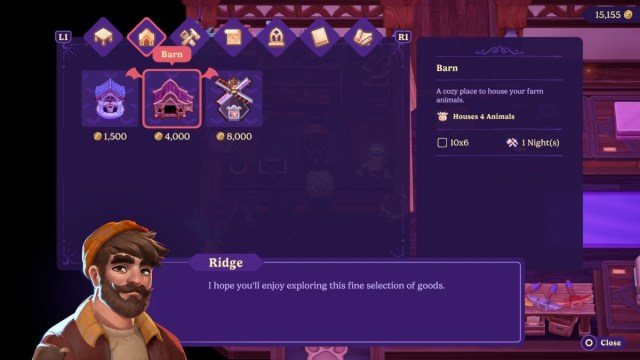 Farm Upgrades Ridge Shop Moonlight Peaks