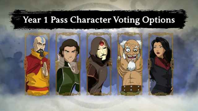 Year 1 Character Vote Options Avatar Legends The Fighting Game