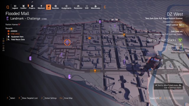 Division 2 Dark Zone landmarks