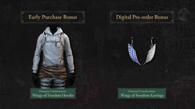 Attack on Titan 3 Pre-Order and Pre-Purchase Bonuses