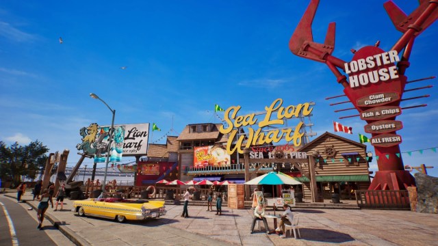 An environment in Crazy Taxi