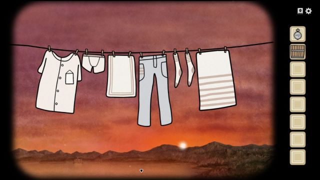 The laundry puzzle solution in Servant of the Lake.