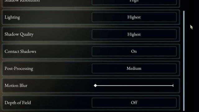 Motion Blur and Depth of Field Settings Beast of Reincarnation