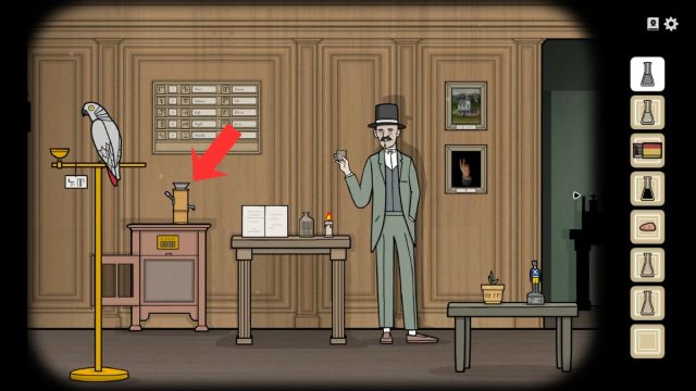 The juicer in the alchemy lab highlighted, in Servant of the Lake.
