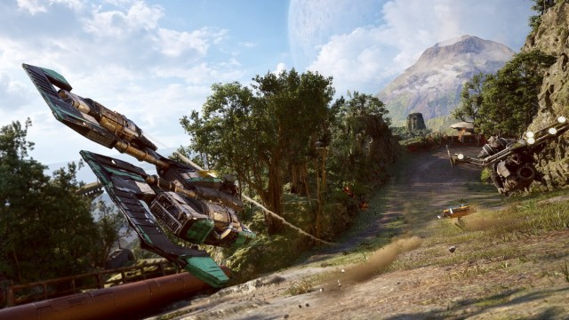 A race in Star Wars: Galactic Racer