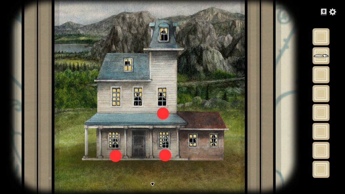 The windows of the house portrait in Servant of the Lake lit up correctly.