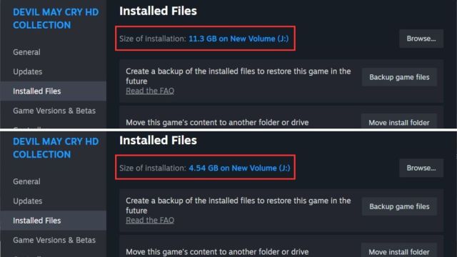 Devil May Cry HD Collection Installation Size Comparison Sept 28, 2026