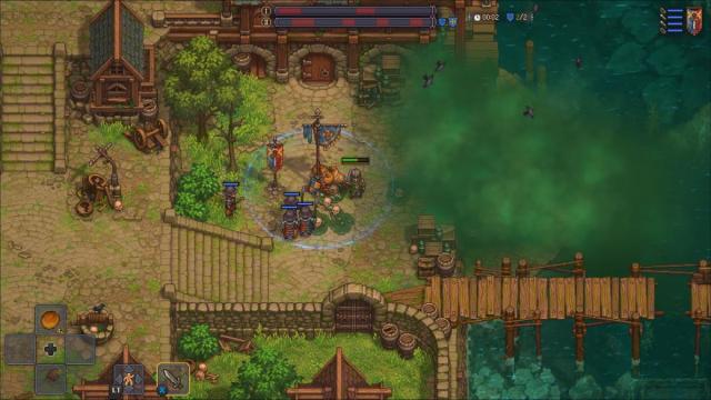 capturing circle in a battle to take the town back from the undead