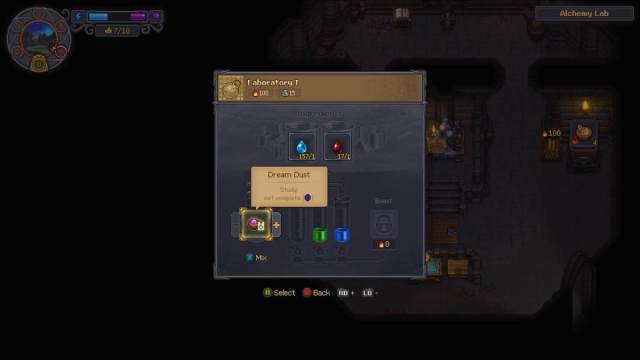 making dream dust from water and blood