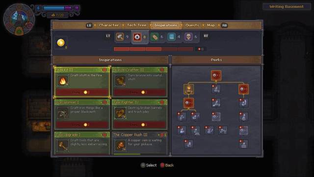 Inspirations skill tree