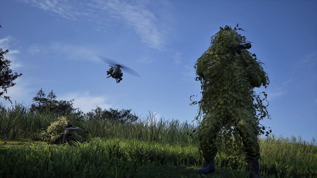 A Ghillie suit in WARDOGS