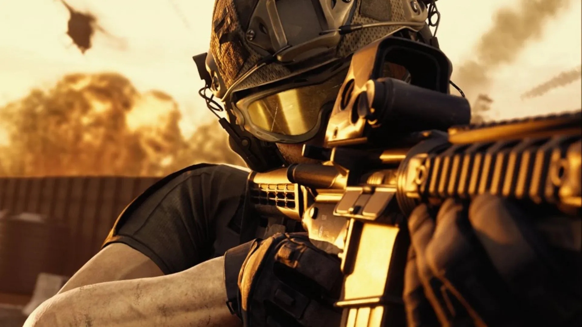 A soldier aiming in WARDOGS