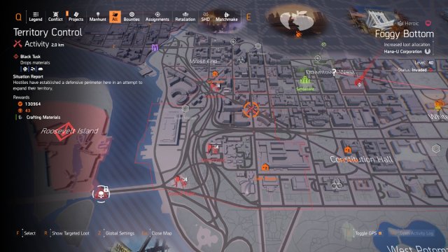 Division 2 Territory Control