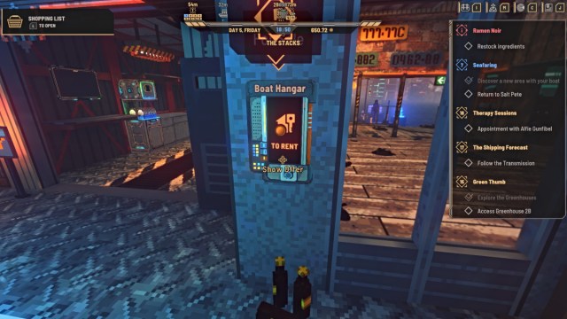Boat Hangar restaurant in Nivalis Nights