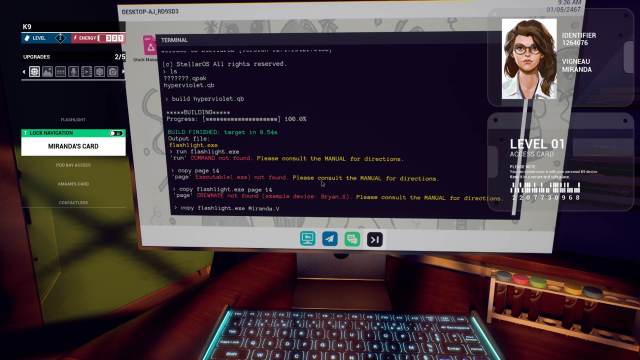 Rivage walkthrough terminal commands to upgrade UV module