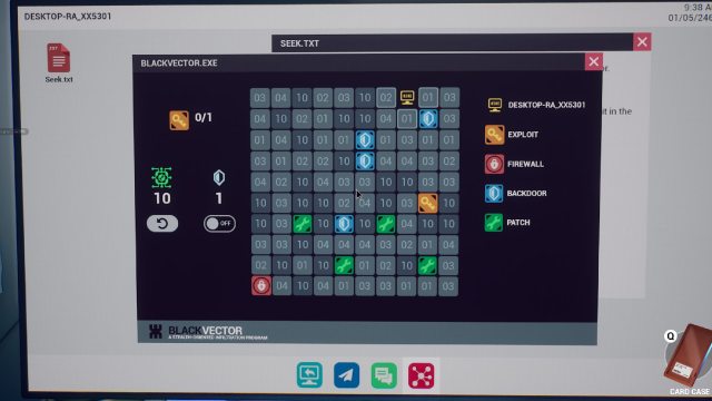 Rivage hacking minigame