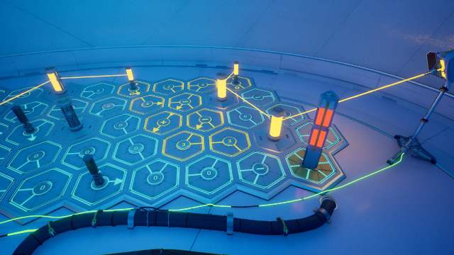 Rivage observatory room relay circuit puzzle tile orientation solution