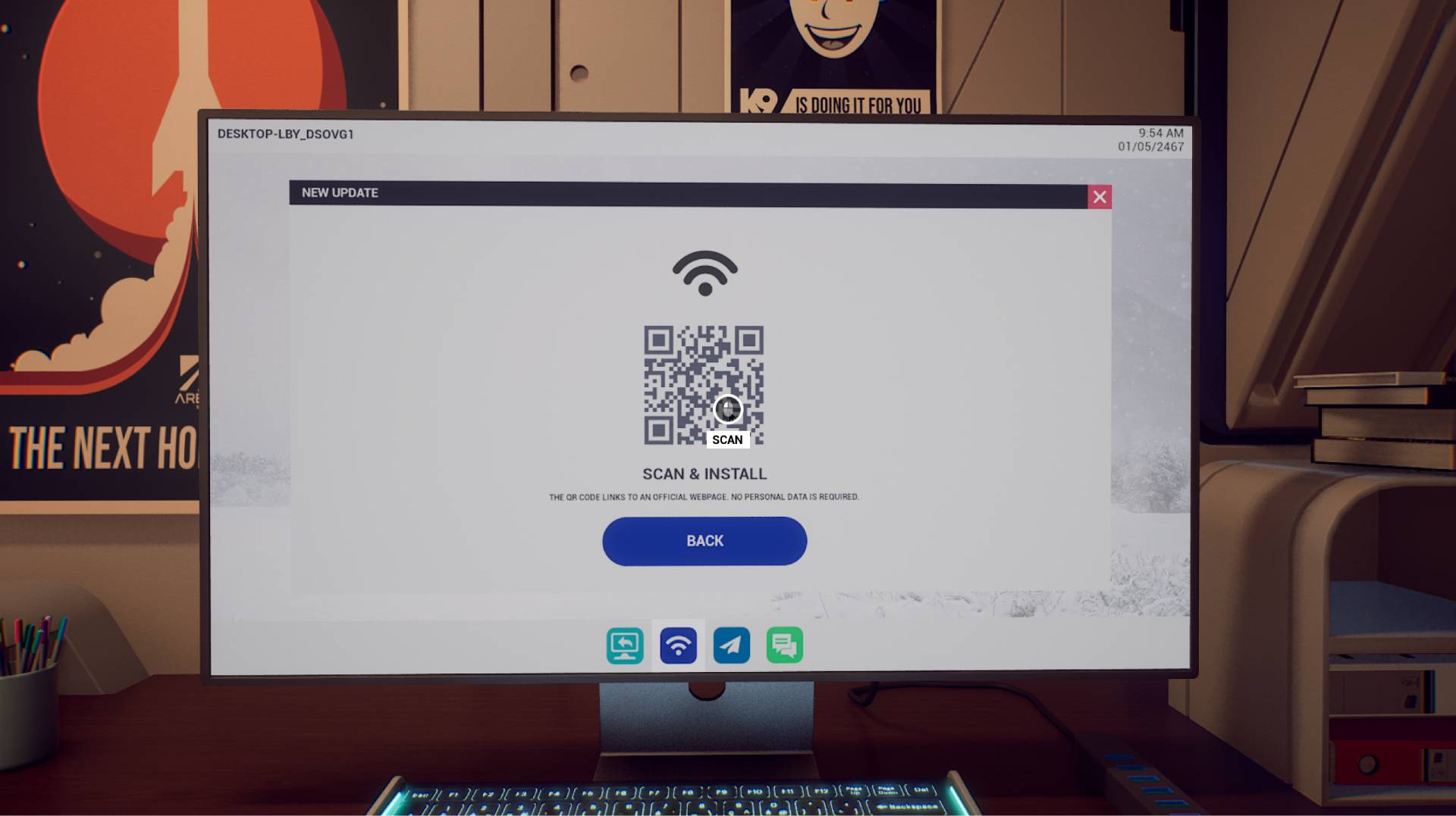 Rivage barcode scan for contactless access upgrade