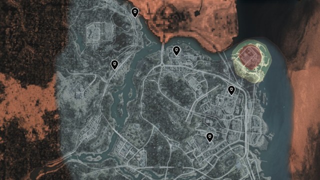 DMZ Map with police stations marked