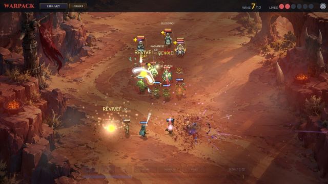 An ongoing battle in Warpack.