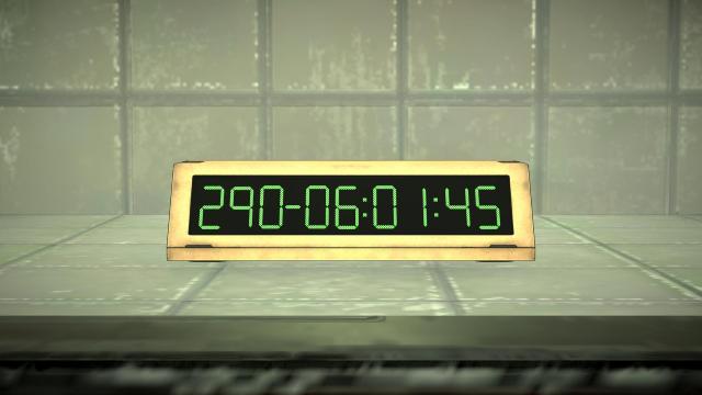 ANOMALITH yellow doomsday clock with timer