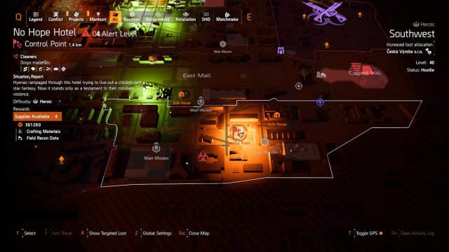 Division 2 Cleaners control point