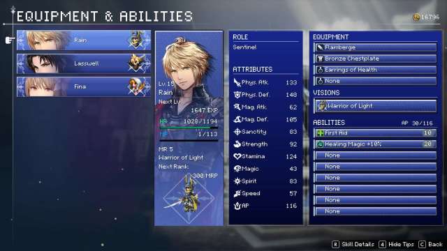 Final Fantasy Resonance mods classic ui menu mod
