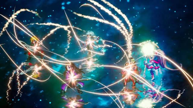 Final Fantasy Resonance Ayaka casting healing resonance ability