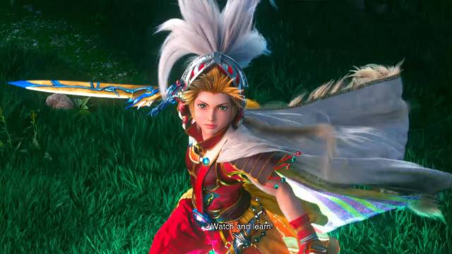 Final Fantasy Resonance Onion Knight HD cutscene vision resonance attack