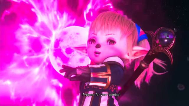 Final Fantasy Resonance Shantotto vision HD cutscene attack throwing the moon